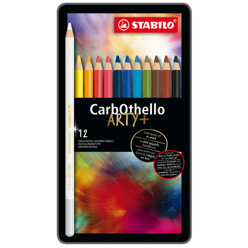 Astuccio Metallo 12 Carbothello Colori Assortiti Stabilo