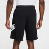 NIKE M NK Club Alumni HBR FT Short Pantaloni Sportivi Uomo Black/White/White