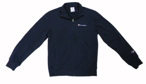 Champion FULL ZIP SWEATSHIRT Heavy Soft Compact Spring Poly Terry Uomo Blu Navi
