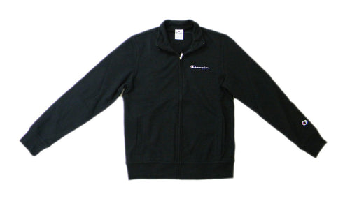 Champion FULL ZIP SWEATSHIRT Heavy Soft Compact Spring Poly Terry Uomo Nero