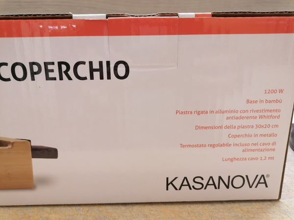 KASANOVA - GRIGLIA ELETTRICA CON COPERCHIO1200 W
