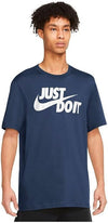 Nike Sportswear Just Do It Swoosh, T-Shirt Uomo, Blu ( Midnight Navy/ White 410)