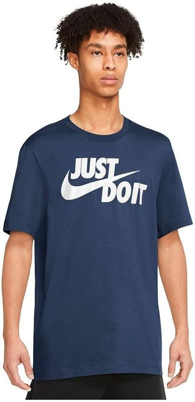 Nike Sportswear Just Do It Swoosh, T-Shirt Uomo, Blu ( Midnight Navy/ White 410)