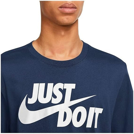 Nike Sportswear Just Do It Swoosh, T-Shirt Uomo, Blu ( Midnight Navy/ White 410)