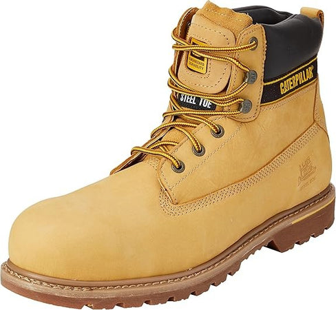 Cat Footwear Holton S3 HRO SRC, Stivali Uomo, Honey