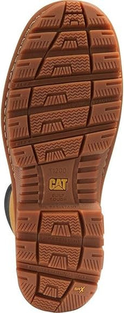 Cat Erpillar CAT - Stivali antinfortunistici da uomo, in pelle, con lacci, colore: Gravel