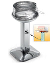 Barbecue colonna in acciaio inox Venus 480 Pro System a carbonella da 44 cm