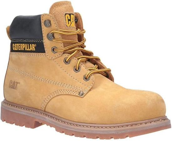 CAT Caterpillar Mens Powerplant S3 GYW Safety Boot Honey