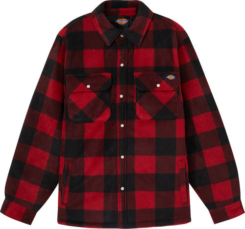 Dickies Uomo, Camicia Portland, ROSSO