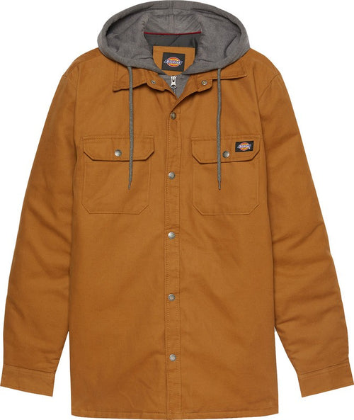Dickies Duck Shirt Jacket, Giacca Uomo, Anatra Marrone