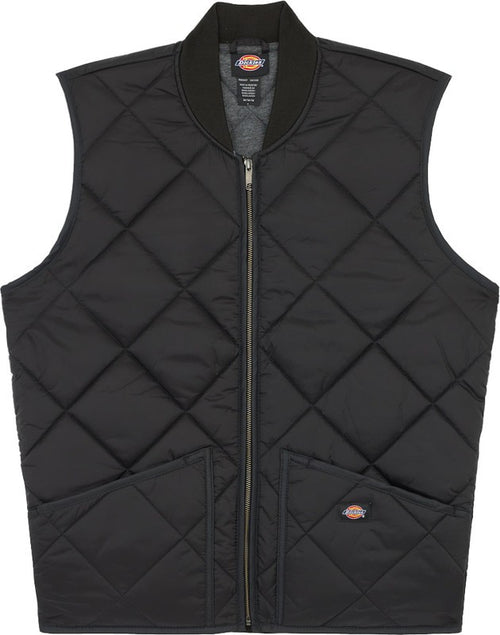 Dickies Uomo, Gilet trapuntato Diamond, Nero