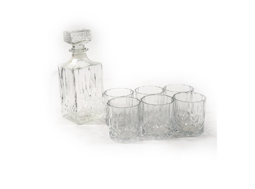 M HOME - 7 PEZZI WHISKY IN VETRO