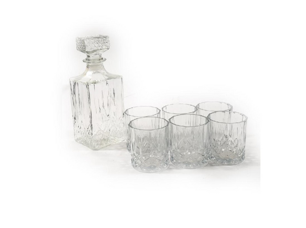 M HOME - 7 PEZZI WHISKY IN VETRO