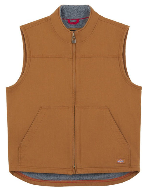 Dickies Gilet Foderato In Cotone D’anatra Sherpa, Capispalla da lavoro Uomo, MARRONE DUCATO