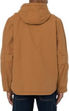 Dickies Uomo, Giacca con cappuccio in cotone d'anatra foderata in sherpa, MARRONE DUCATO