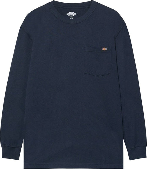Dickies HEAVYWEIGHT LS POCKET TEE RELAXED, T-shirt Uomo, Blu (Dark Navy)