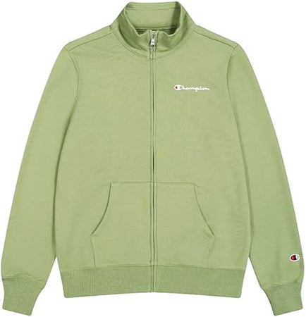 Champion FULL ZIP SWEATSHIRT Heavy Soft Compact Spring Poly Terry Donna Verde