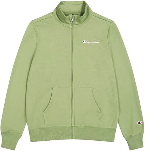 Champion FULL ZIP SWEATSHIRT Heavy Soft Compact Spring Poly Terry Donna Verde