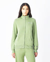 Champion FULL ZIP SWEATSHIRT Heavy Soft Compact Spring Poly Terry Donna Verde