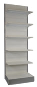 Scaffale metallico da negozio per arredo pareti negozi e punti vendita cm. 100x60x300h