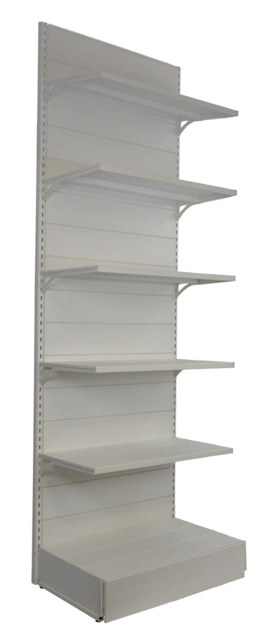 Scaffalatura metallica da negozio per arredo parete cm. 100x60x300h