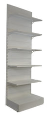 Scaffalatura metallica da negozio per arredo parete cm. 100x60x300h