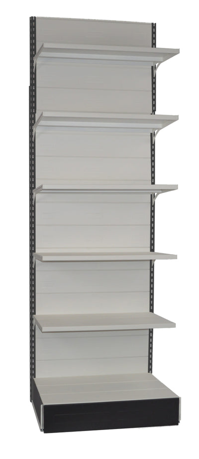 Modulo di scaffalatura a parete in metallo per arredo negozio cm. 100x60x300h