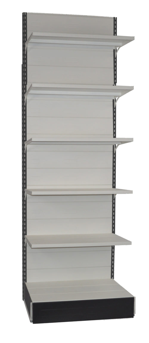 Modulo di scaffalatura a parete in metallo per arredo negozio cm. 100x60x300h
