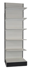 Modulo di scaffalatura a parete in metallo per arredo negozio cm. 100x60x300h