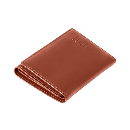 CAT Portafoglio da uomo Wallet Line Kenya Tri-fold Leather Wallet 84816 Cognac