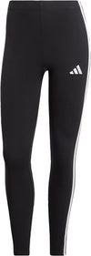 adidas Leggings Essentials Donna 3-Stripes Cotton - Nero
