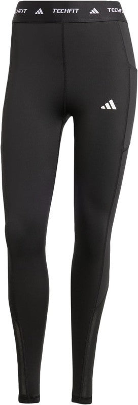 adidas Leggings Donna Techfit Stash Pocket Full-Length - Nero
