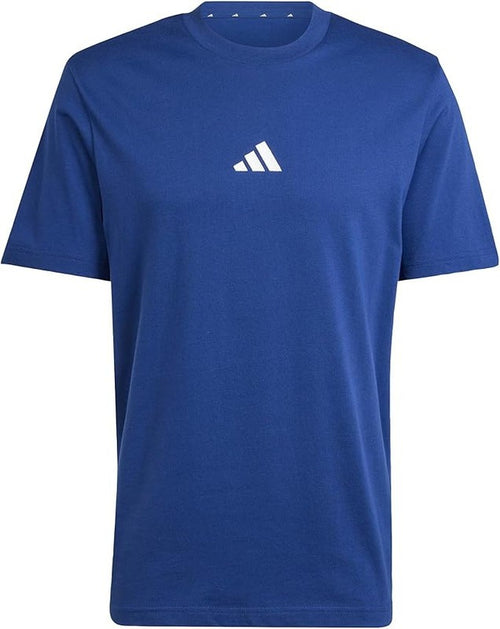 T-shirt Essentials Uomo Small Logo Single Jersey - Blu adidas