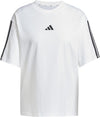 adidas Essentials Donna 3-Stripes Boyfriend Tee - White