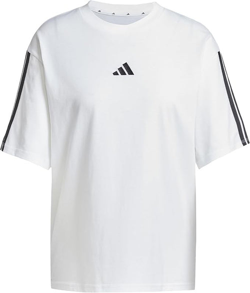 adidas Essentials Donna 3-Stripes Boyfriend Tee - White
