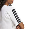 adidas Essentials Donna 3-Stripes Boyfriend Tee - White