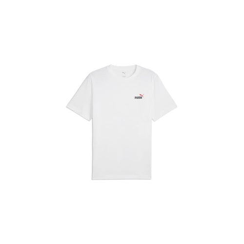 PUMA Ess 2 col Small Logo Tee Maglietta, Puma White, Unisex-Adulto