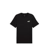 PUMA Ess 2 col Small Logo Tee Maglietta, Puma Black-Spring Fern, Unisex-Adulto