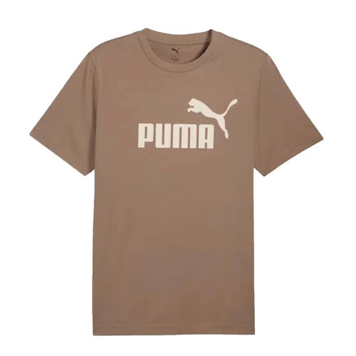 Puma Ess Logo Tee T-shirt, Totally Taupe, Unisex - Adulto