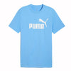 Puma Ess Logo Tee T-shirt, Team Lght Blue, Adulto