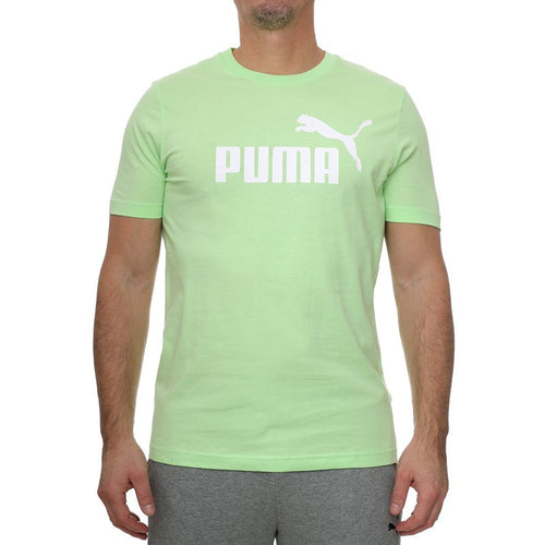 Puma Ess Logo Tee T-shirt, Spring Fern, Unisex - Adulto