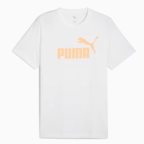 Puma Ess Logo Tee T-shirt, Puma White, Unisex - Adulto