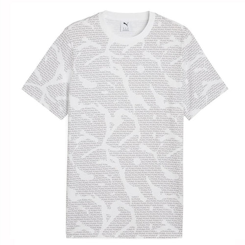 PUMA T-Shirt Uomo Ess+Logo Lab AOP Tee 684668 (Bianco)