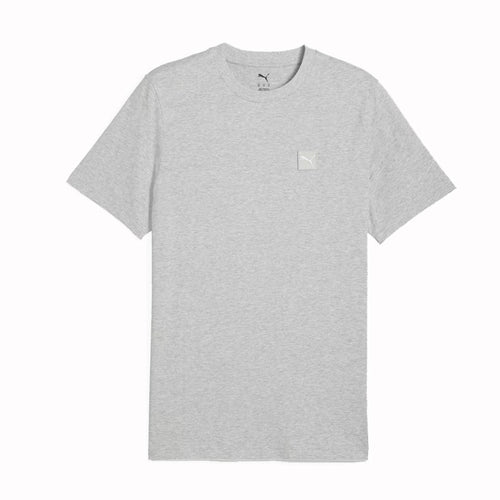 PUMA Ess Elevated Tee, Magliette Unisex - Adulto, Light Grey Heather