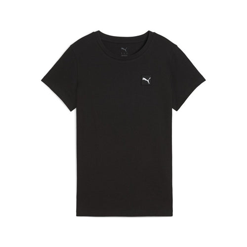 PUMA Ess Elevated Rib Tee, Magliette Unisex - Adulto, PUMA Black