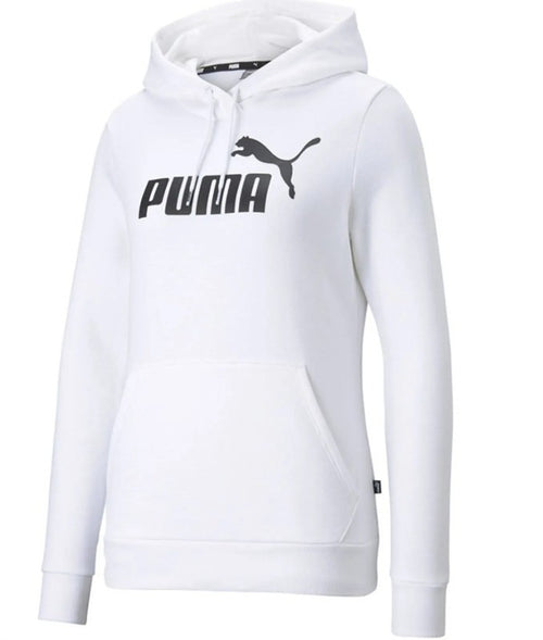 PUMA Ess No. 1 Logo Hoodie FL, Felpe con Cappuccio Donna, PUMA White