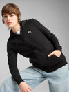 PUMA Ess Felpa con Cappuccio con Ricamo FL Sudore, Black, Donna