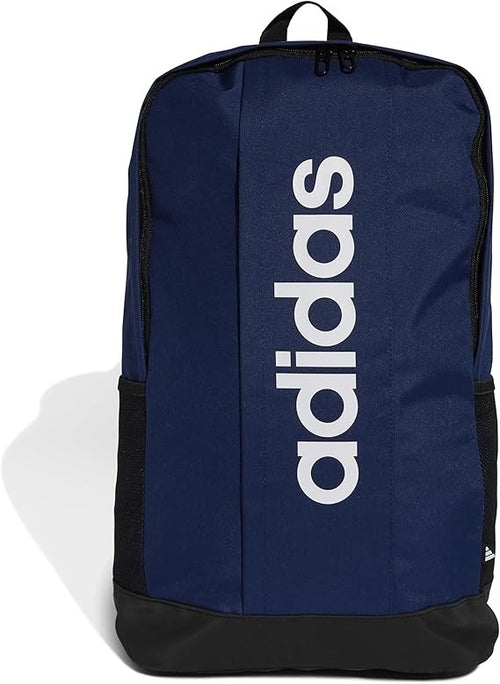 adidas Unisex - Adulto LINEAR BACKPACK, dark blue/white, One Size