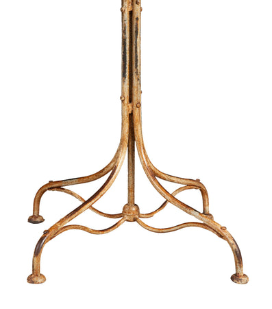 Biscottini Biscottini Tavolo Ferro Battuto Giardino Forgiato a Mano Crema Anticata