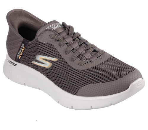 Skechers scarpa sneakers da uomo Slip-Ins , go Walk Flex Hands Up 216324/BRN marrone